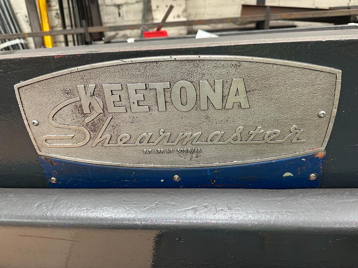 Used Keetona 2.5m x 3mm Mechanical Guillotine