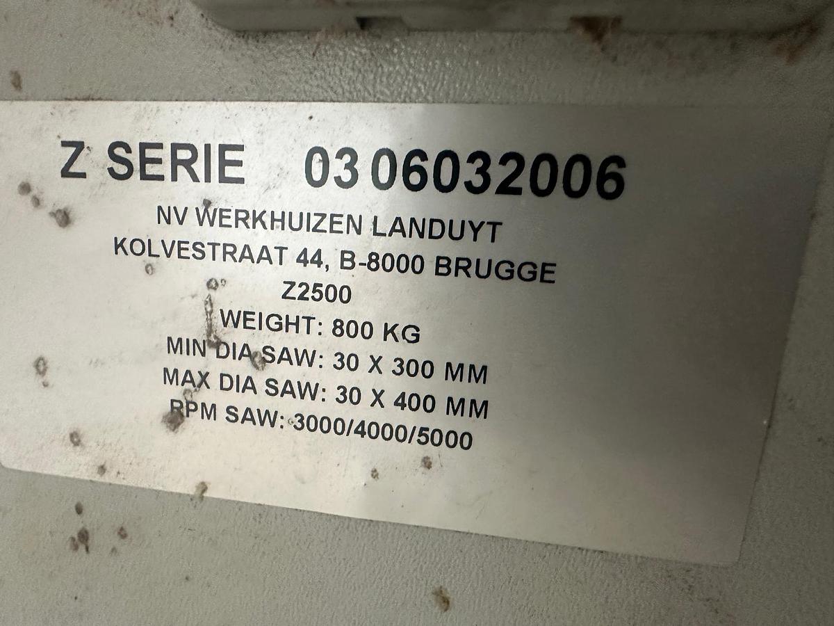 Used Robland Z250 Panel Saw