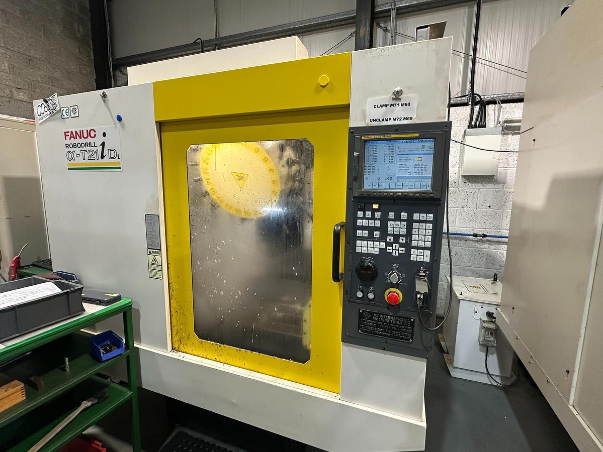 Used Fanuc Robodrill Alpha T21iDL 5-Axis CNC | Nikken 5Ax130FA | BT30