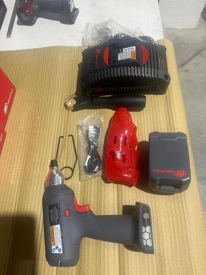 Used Ingersoll Rand QXBN Cordless Precision Screwdrivers – 3 Units + Chargers & 20V Batteries – Excellent Condition