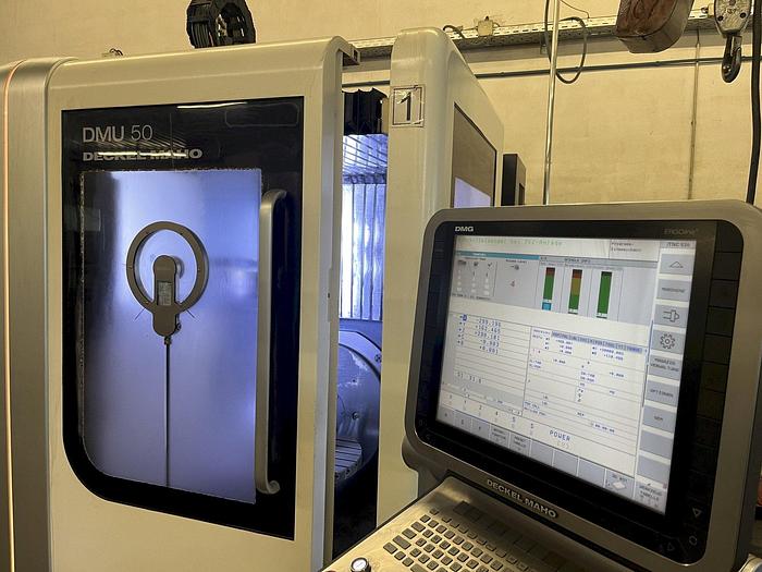 Used 2011 DMG Deckel Maho DMU 50 5 Axis Machining Center
