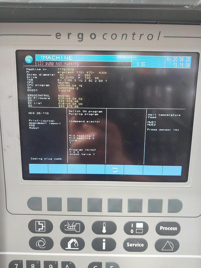 Used 2004 Demag System 110/470-430 Injection Moulding Machine | 40mm Screw | For Sale Ireland