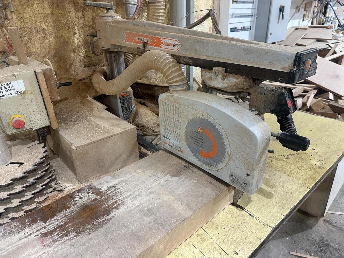 Used 2006 Maggi Junior 640 Sega Radial Arm Crosscut Saw