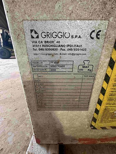 Used 2000 Griggio PF 400 Surface Planer