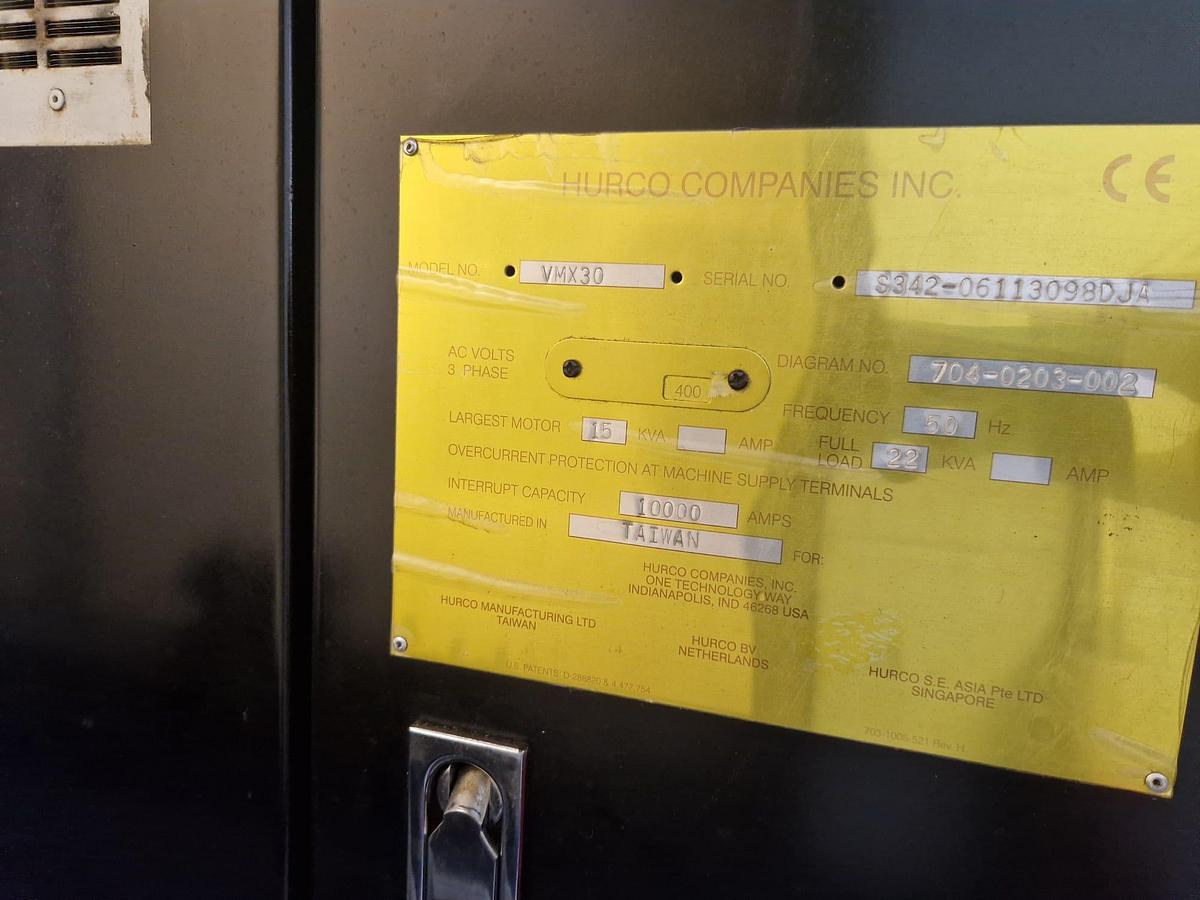 Used 2008 Hurco VMX30m Vertical Machining Centre