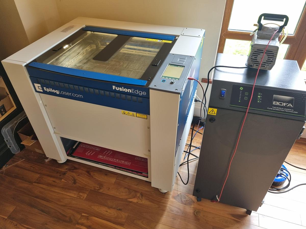 Used 2022 Epilog Fusion Edge 24 Laser Cutter & Engraver | 60W CO₂ Laser | BOFA Extraction Included