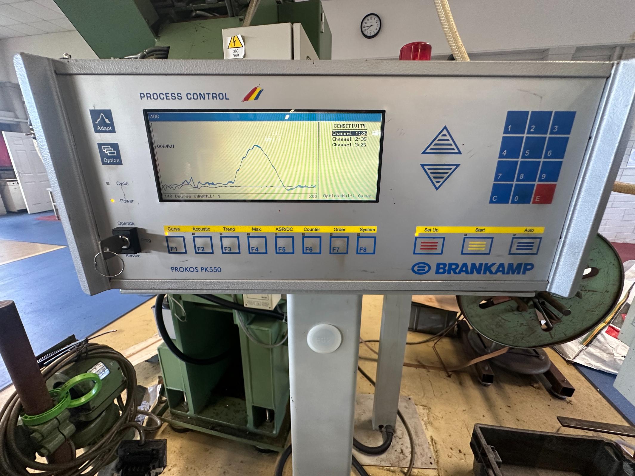 Used 2000 Presse Ross 40V-4 40 Ton Mechanical Press with Soprem Decoiler