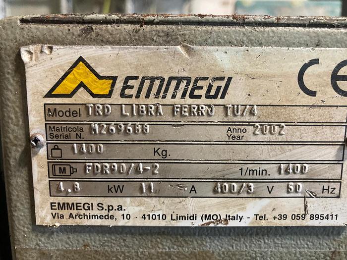 Used 2002 Emmegi TRD Libra Ferro TU/4 Twin Head Cut-Off Saw