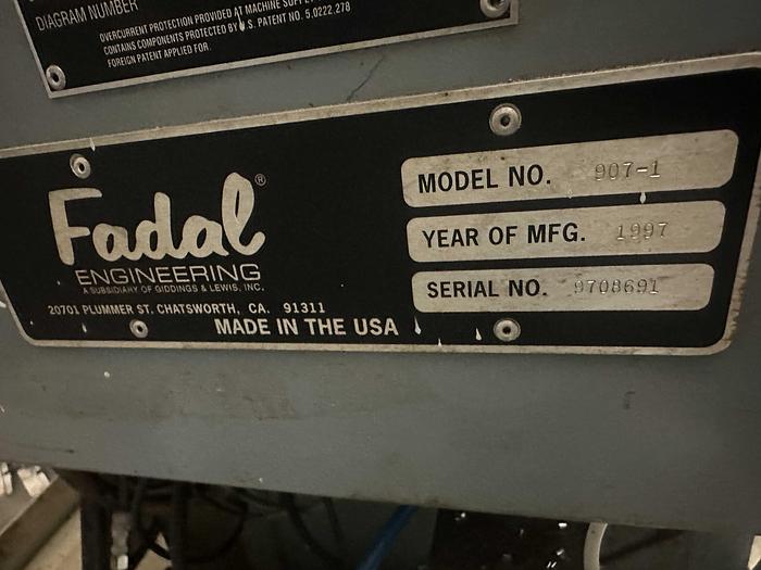 Used 1997 Fadal VMC 8030HT Model 907-1 Vertical Machining Centre