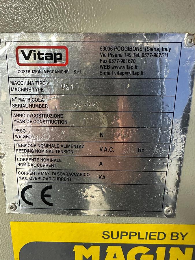 Used Vitap T21 Boring Machine | 1998 | Ex-College | Multi-Spindle | Ireland