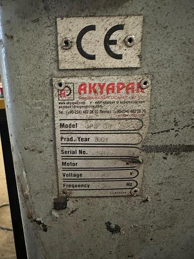 Used 2001 Akyapak APK 35 Section Rolls