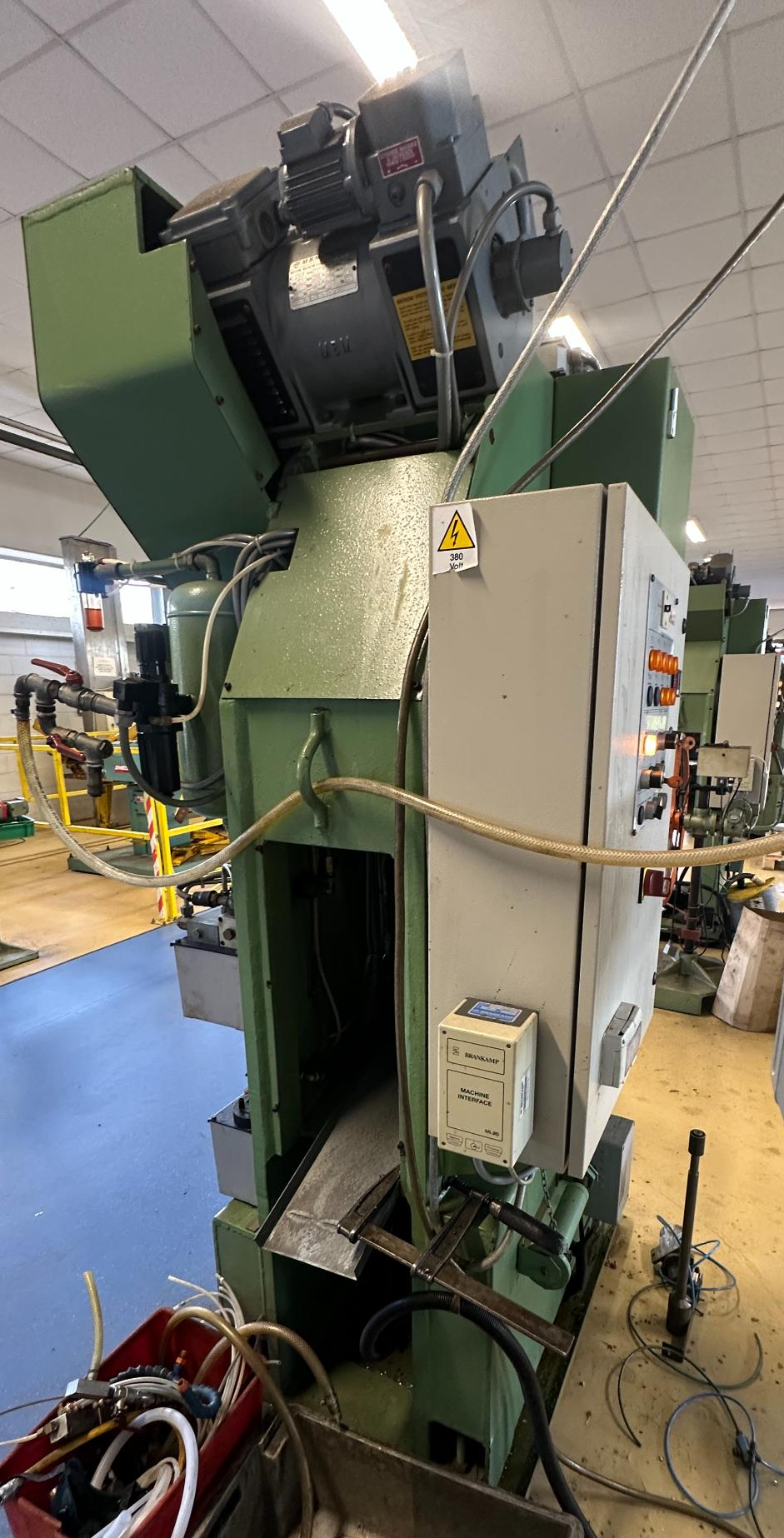Used 2000 Presse Ross 40V-4 40 Ton Mechanical Press with Soprem Decoiler