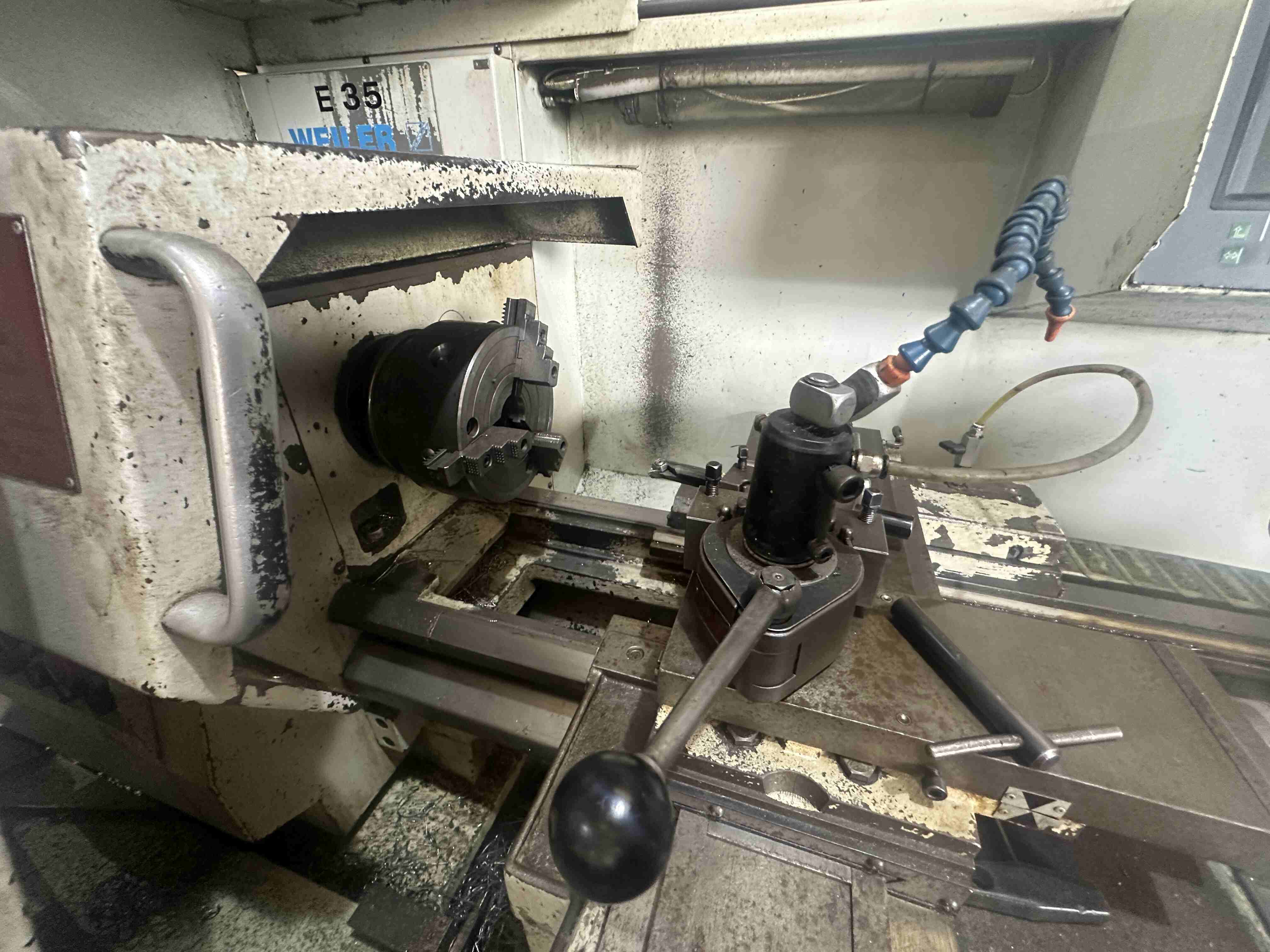 Used 1997 Weiler E35 CNC Lathe | Weiler Control | 54mm Bore