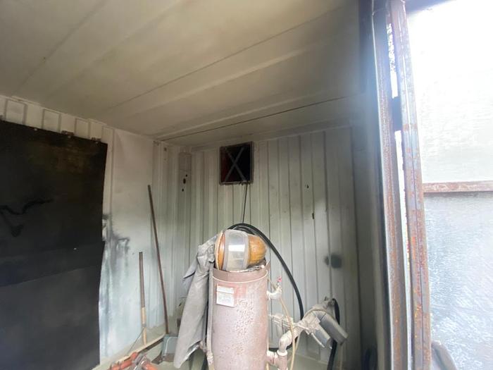 Used Shot Blasting Container