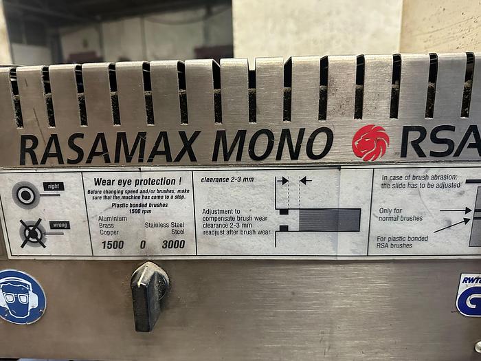 Used RSA Rasamax Mono Edge Deburring Machine