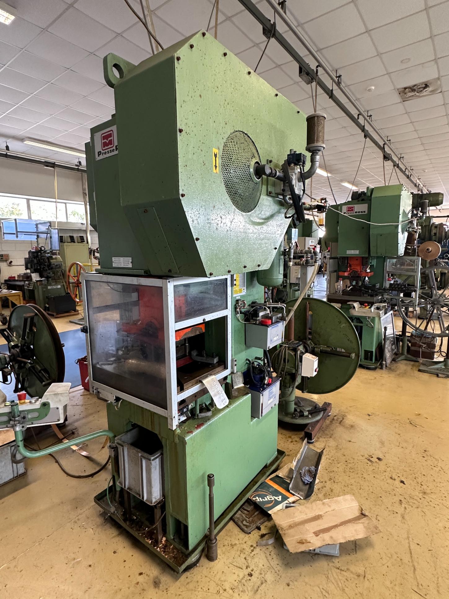 Used 2000 Presse Ross 40V-4 40 Ton Press with OBRU Decoiler 