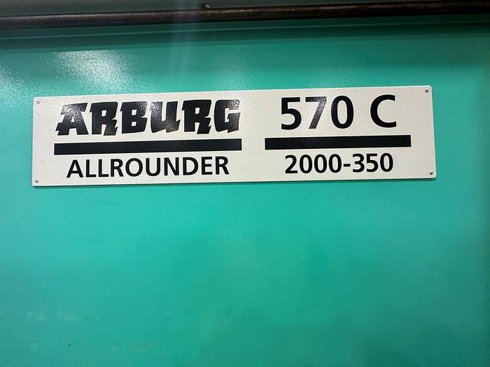 Used 2001 Arburg Allrounder 570C Injection Moulding Machine