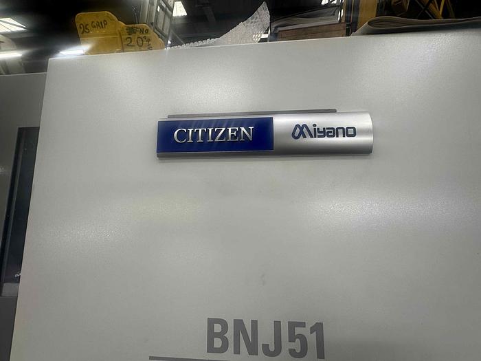 Used 2018 Citzen Miyano BNJ-51 CNC Automatic Lathe