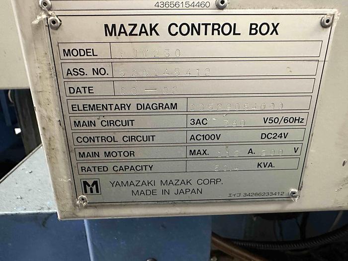 Used 2000 Mazak FJX-250 Vertical Machining Centre
