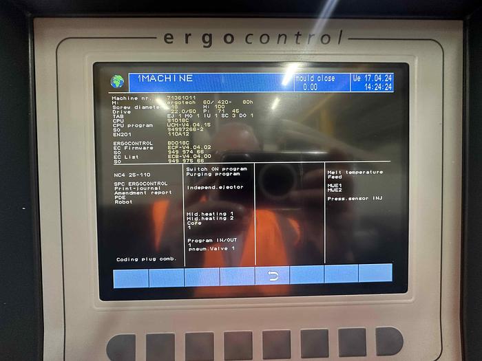 Used 2004 Demag System 60/420-80 Injection Moulding Machine