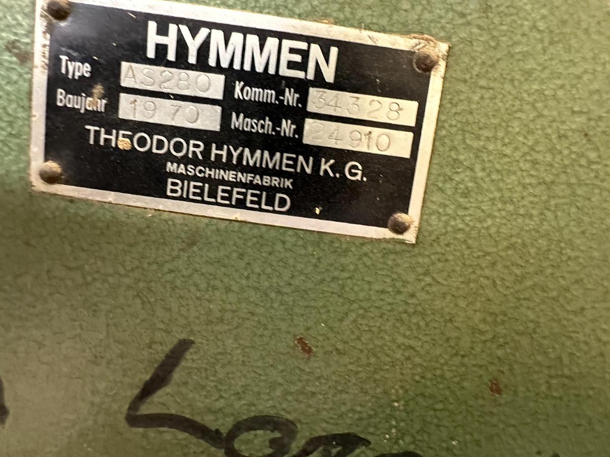 Used 1970 Hymmen AS 280 Veneer Guillotine