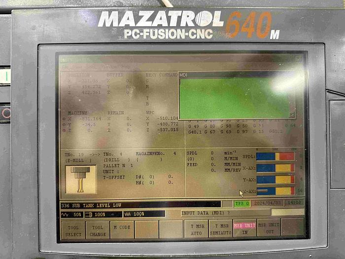 Used 2000 Mazak FJX-250 Vertical Machining Centre