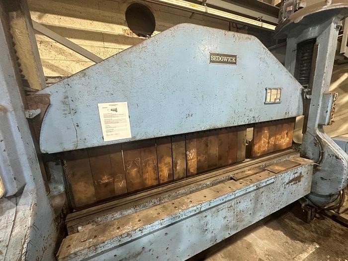 Used Sedgwick Plate Bending Machine