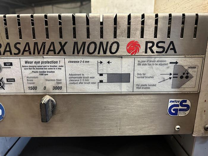 Used RSA Rasamax Mono Edge Deburring Machine