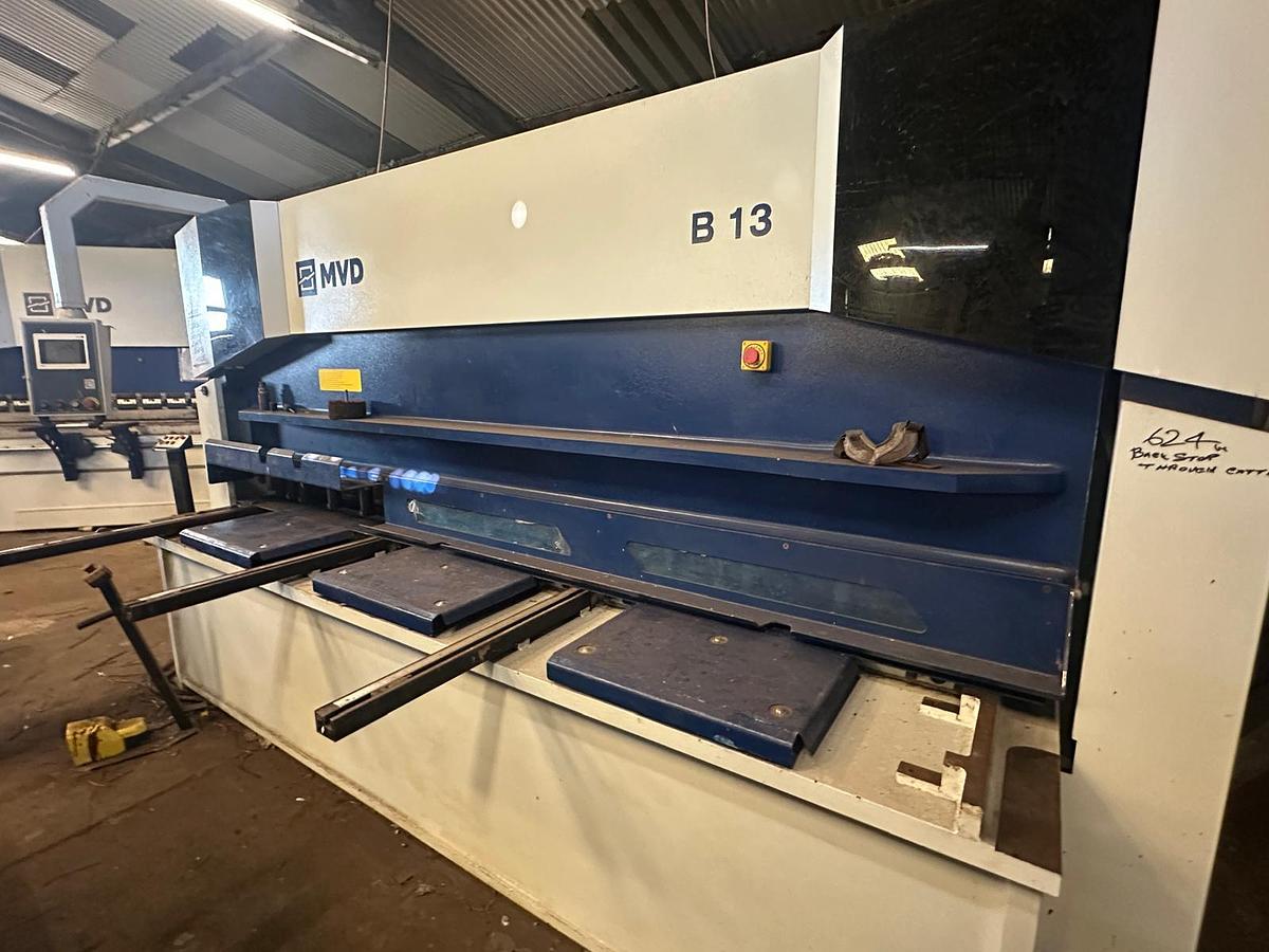 Used 2021 MVD B13-3100 Guillotine Shears – Elgo P40T CNC Control