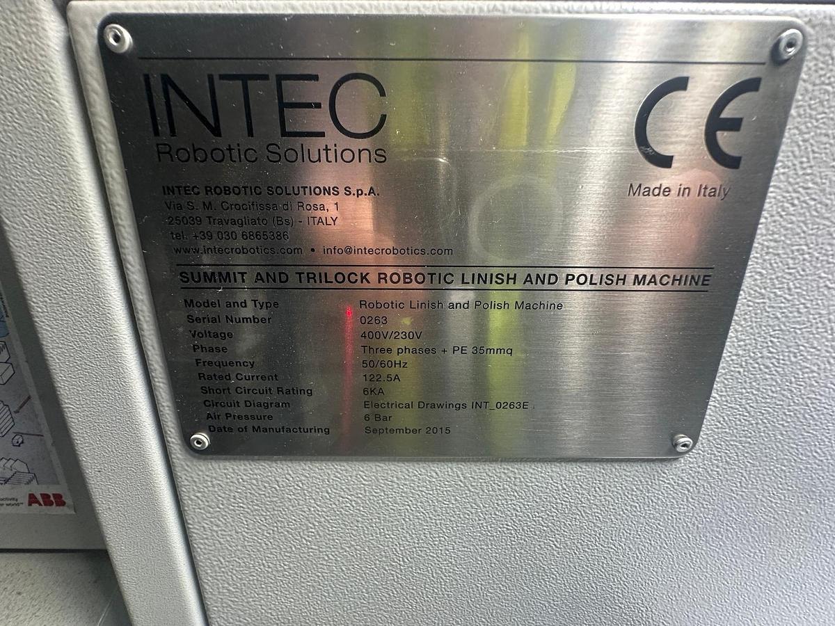 Used 2015 Intec Robotic Solutions Robotic Linish and Polish Machine