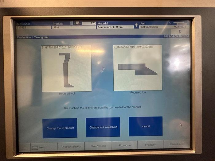 Used 2006 Schroder SPB 3200/3.0 CNC Sheet Metal Folder