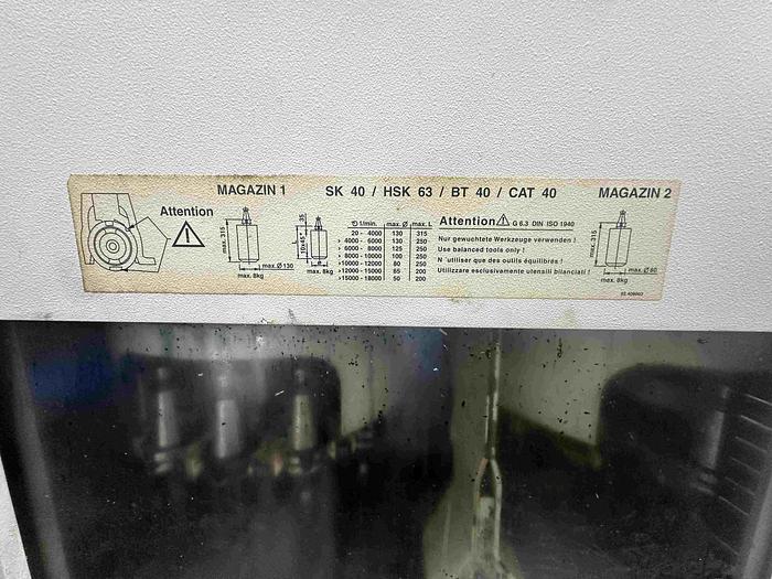 Used 2002 Deckel Maho DMU80T 5 Axis Machining Centre