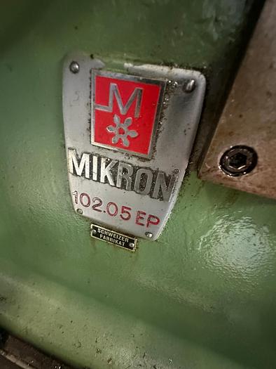 Used Mikron Type 102.05 (102MPS) Gear Hobbing Machine