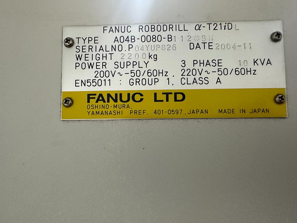 Used Fanuc Robodrill Alpha T21iDL CNC Machining Centre | BT30 | 20,000 RPM