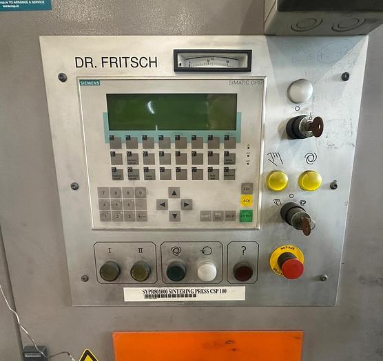 Used DR. Fritsch CSP 100 Sintering Press