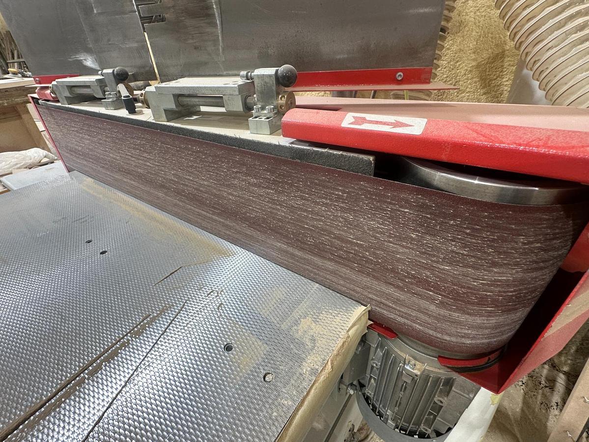 Used 2016 Wegoma EKS 2600 FU Veneer & Solid Wood Sanding Machine with Maggi Steff 2034 Feeder