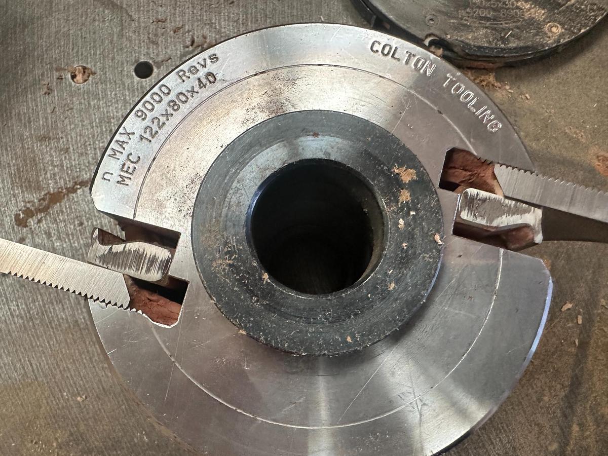 Used 2005 Griggio T220 Spindle Moulder with Comatic AF/34 Feeder