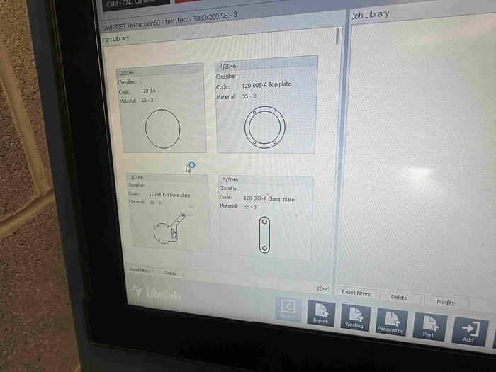 Used Swiftcut SwiftJet Waterjet Profile Cutting Machine