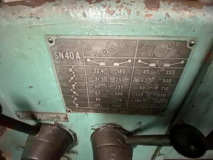 Used TOS SN40A Manual Lathe