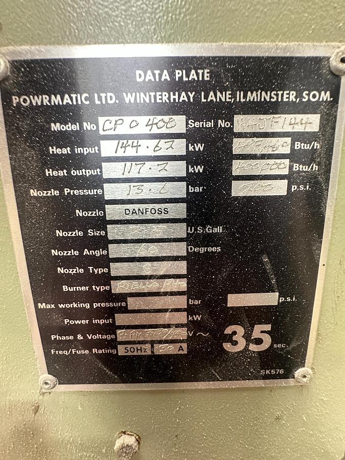 Used Powrmatic CP 400 Space Heater