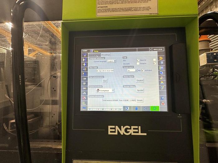 Used 2005 Engel Victory 650/180 Tech Injection Moulding Machine