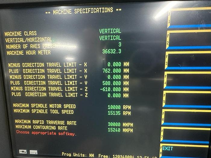 Used 2006 Hurco VMX30S Machining Center
