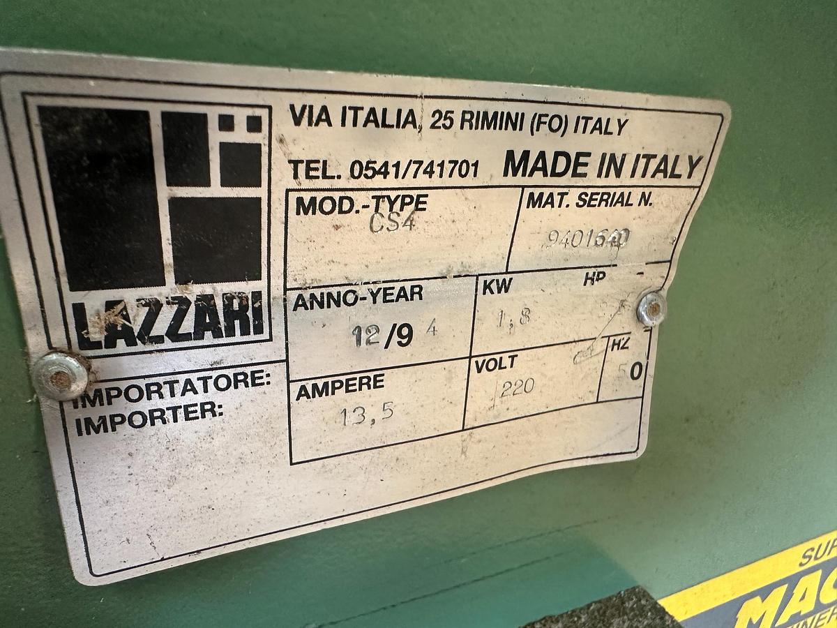 Used 1994 Lazzari CS4 Table Saw with W2500 Sliding Carraige