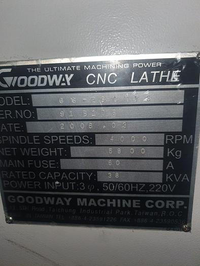 Used 2006 Goodway GS-260MYS CNC Lathe