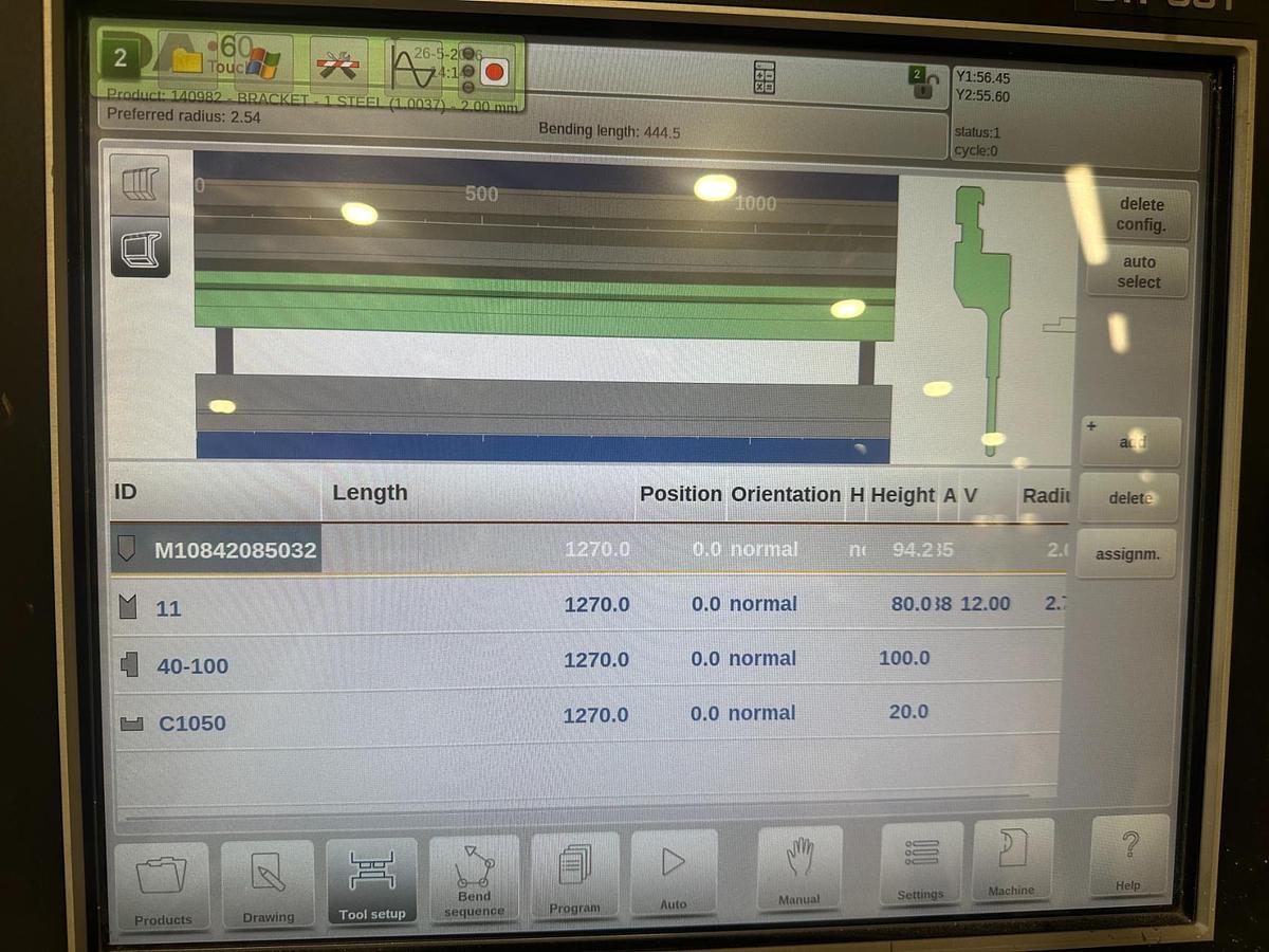 Used Used 2016 Ermaksan Speed-Bend Pro 1270 x 40 CNC Press Brake | 6 Axis