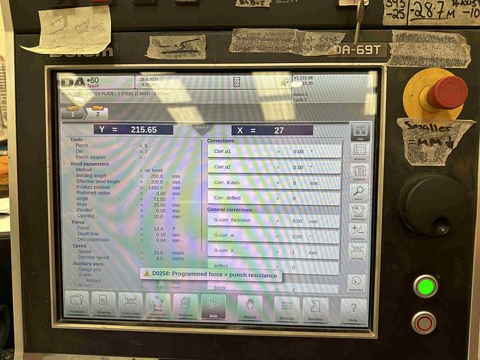 Used 2011 Ermaksan Speed Bend EVO 3100x135 CNC Pressbrake