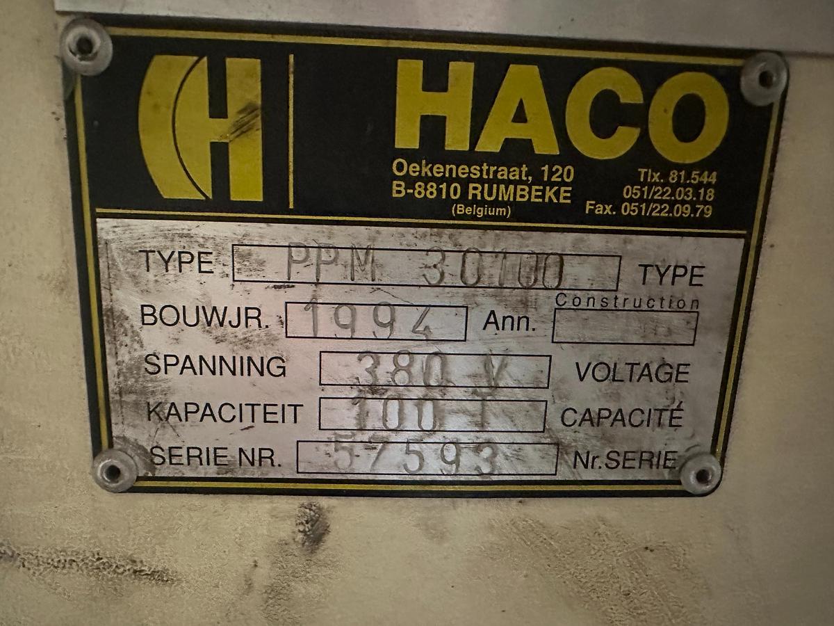 Used 1994 Haco PPM 30100 Hydraulic Pressbrake
