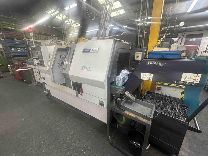 Used 2018 Citzen Miyano BNJ-51 CNC Automatic Lathe