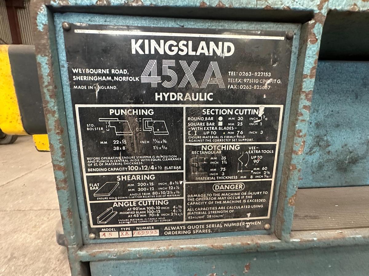 Used Kingsland 45XA Ironworker