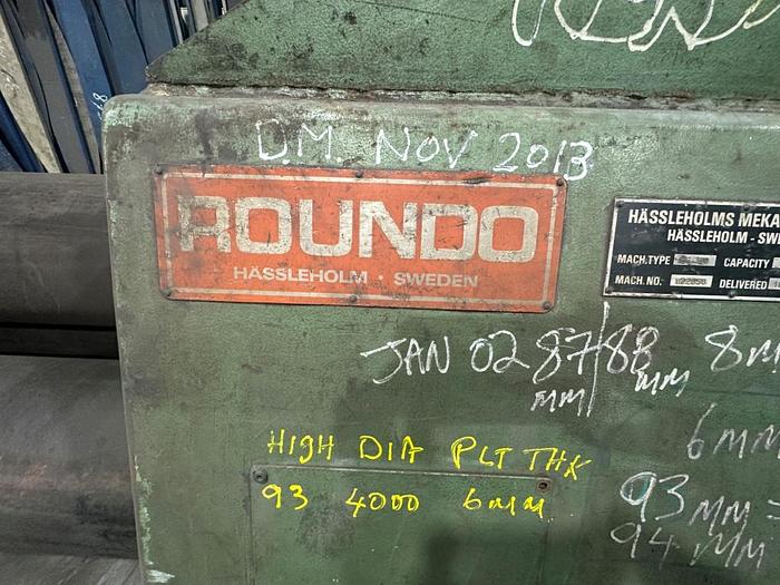 Used 1982 Roundo PS 310 Hydrualic Plate Rolls